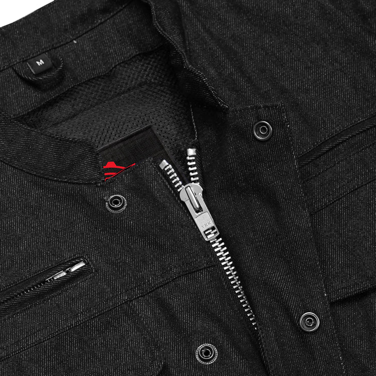 Mens Rough Rub-Off Denim Jacket