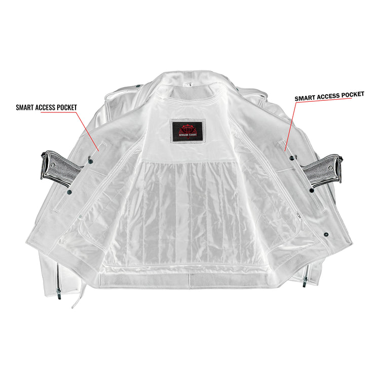 Men's Premium Classic Plain Side Police Style Jacket - Black