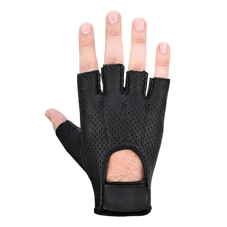 Perforated Fingerless Glove