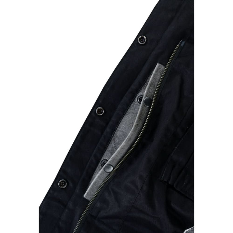 Men's Distressed Gray Cowhide Leather Motorcycle Vest