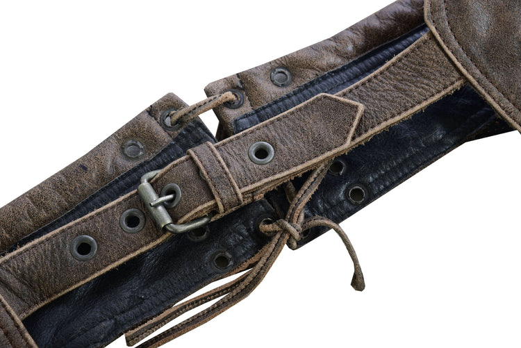 Women's Stylish Lightweight Hip Set Chaps- Two Tone