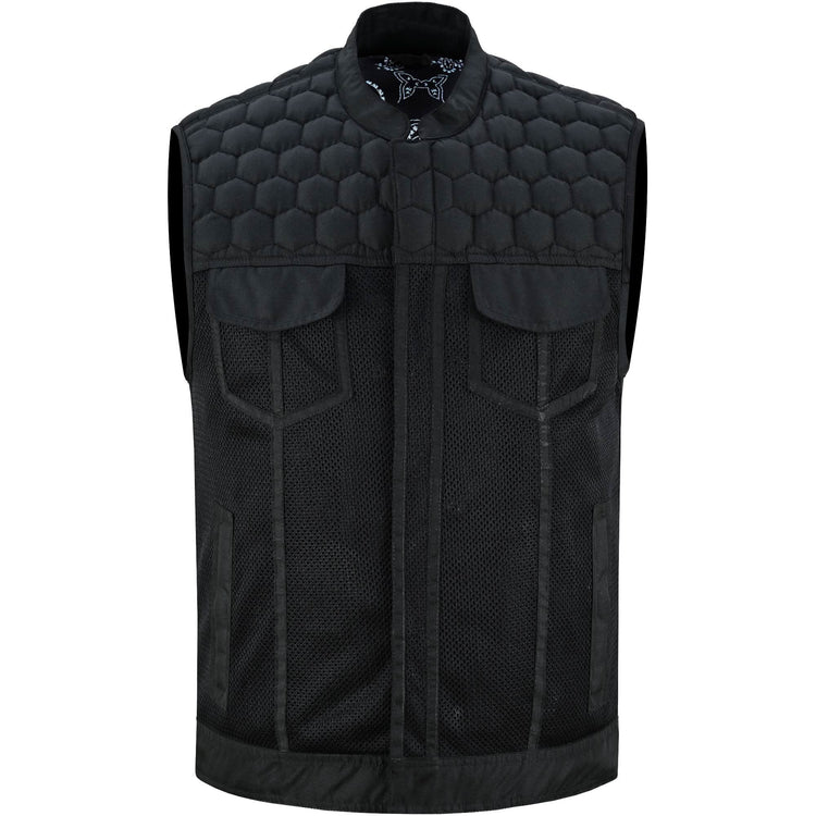 Mesh Heat Men's Black Mesh Textile Vest