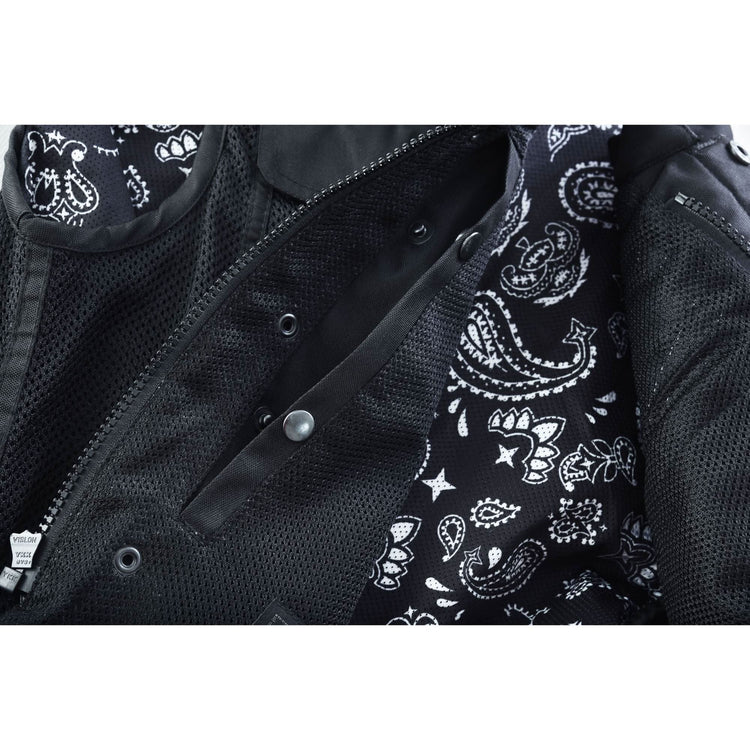 Mesh Heat Men's Black Mesh Textile Vest