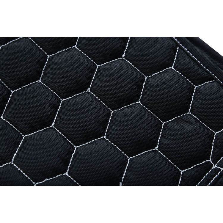 Men's Black Mesh Textile Vest with White Paisley Liner