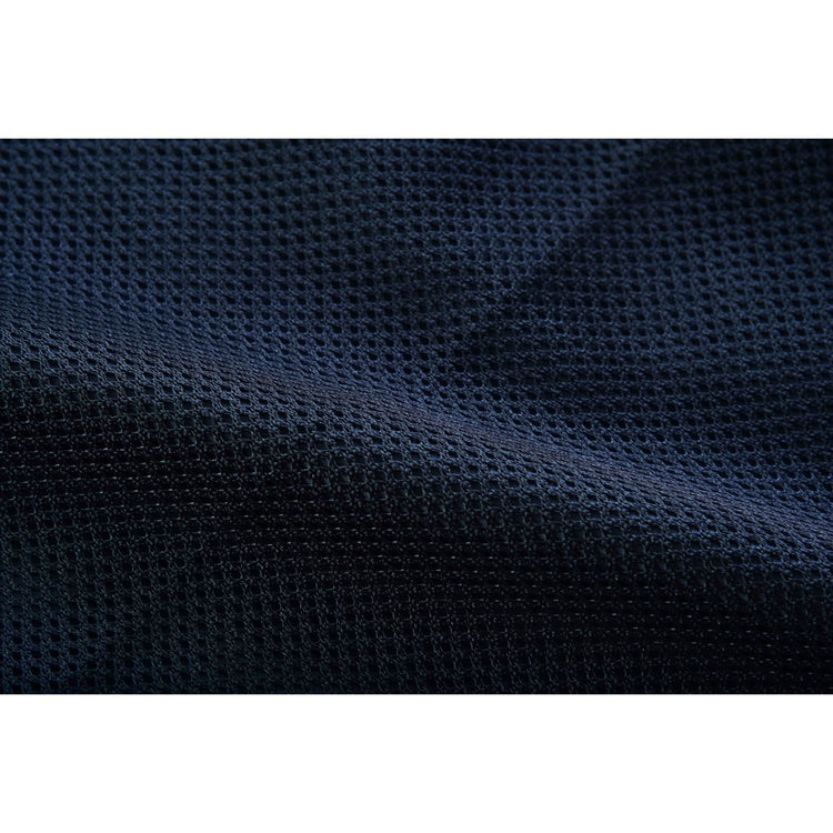 Night Tiger Men's Black Mesh Textile Vest with Orange Diamond Stitch