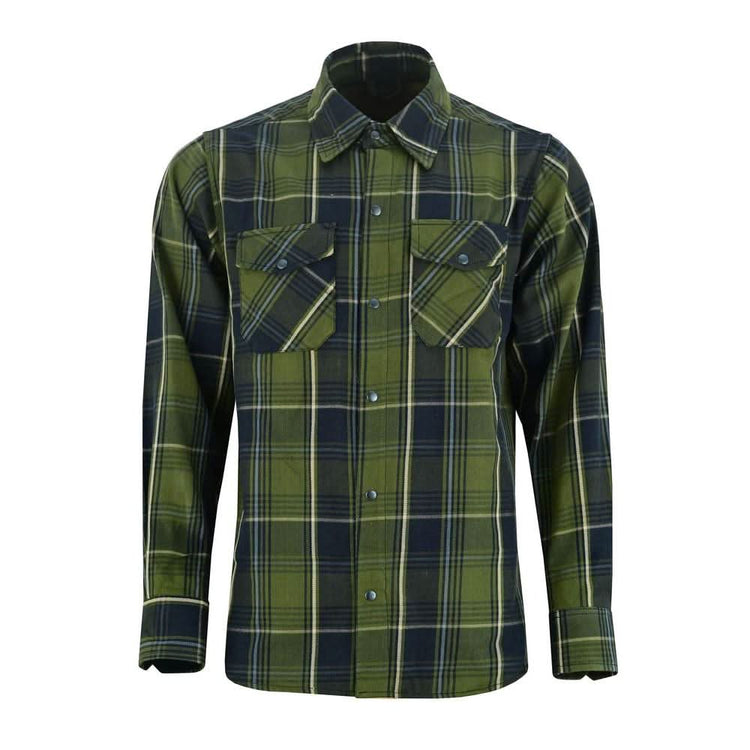 Green forest Men's Outdoor Green Flannel Shirt