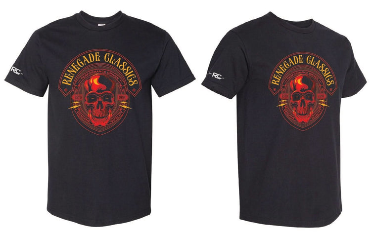 RC RENEGADE CLASSICS RED SKULL TSHIRT