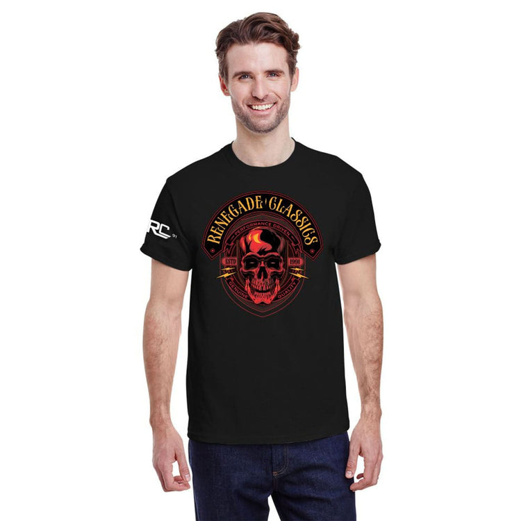 RC RENEGADE CLASSICS RED SKULL TSHIRT
