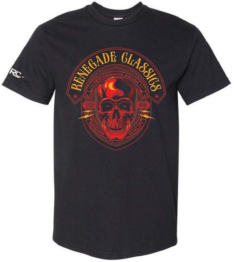 RC RENEGADE CLASSICS RED SKULL TSHIRT