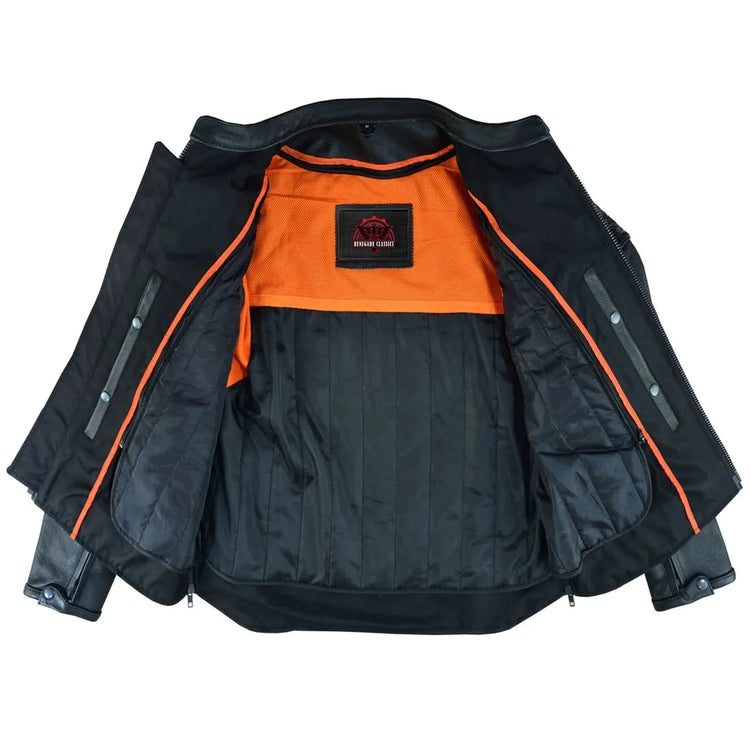 Men's Black Reflective Skulls Scooter Jacket