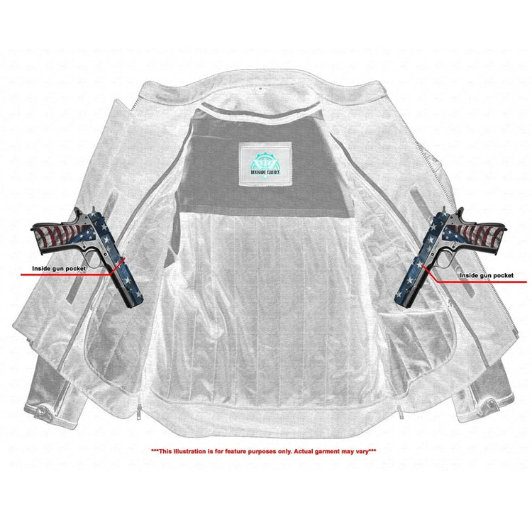 Men's Black Reflective Skulls Scooter Jacket