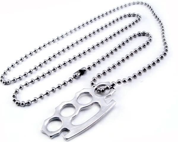 AB34 Brass Knuckle Necklace
