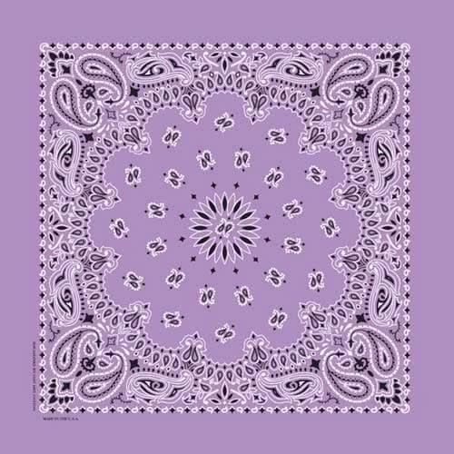 NT445 Bandana Paisley Lavender