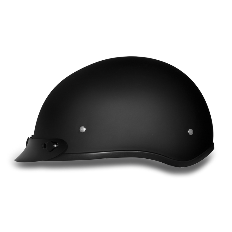 D1-B DOT Approved Daytona Skull Cap Helmet – Dull Black