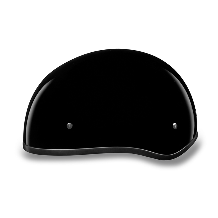 D1-ANS D.O.T. DAYTONA SKULL CAP W/O VISOR - HI-GLOSS BLACK