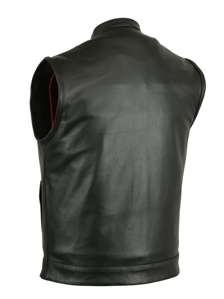 Renegade Classics Pick Black Motorcycle Vest with Smart Access Pockets