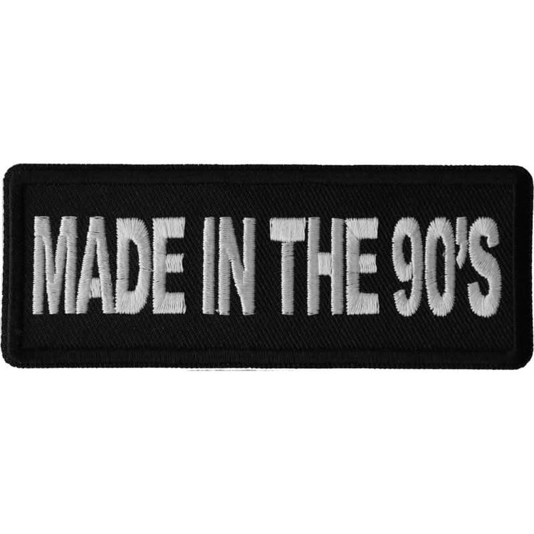 P6677 Made in the 9s Novelty Iron on Patch
