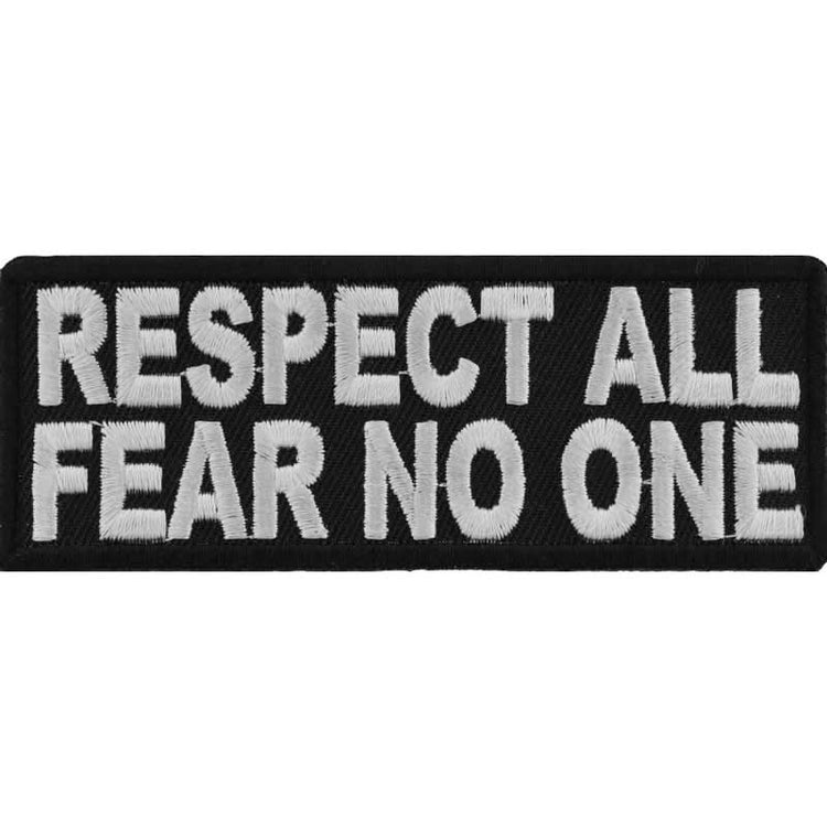 P152 Respect All Fear No One Iron on Morale Patch