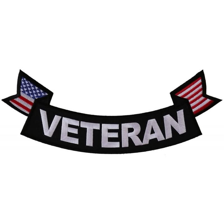 PR113 Veteran Bottom Rocker With Flags Patch