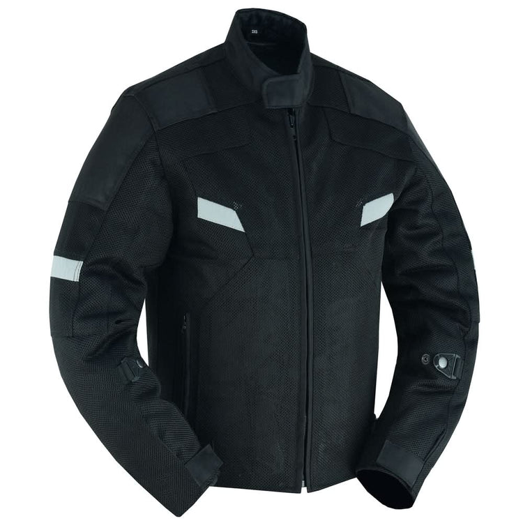 Mens Performance Mesh Motorcycle Jacket – Black