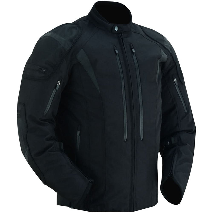 Men's Blast Black Micro Mesh Motorcycle Jacket – Ventilated