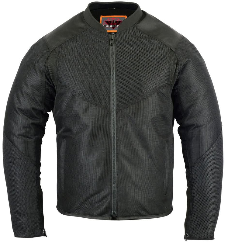 Men's Ventilated Mesh Motorcycle Jacket – Sporty, All-Season