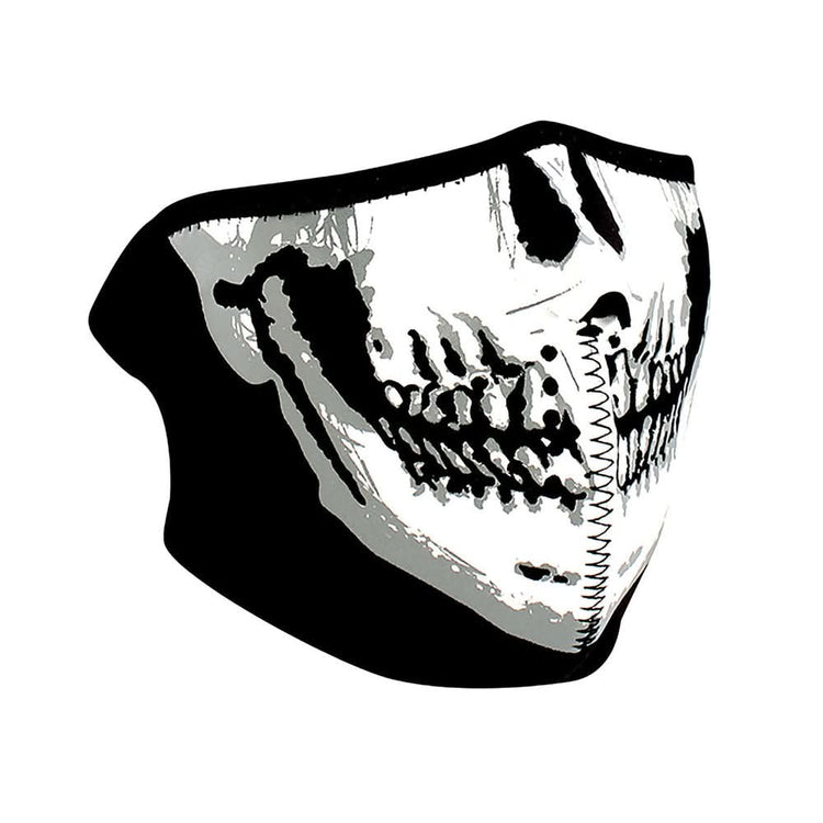 WNFM2H ZAN® Half Mask- Neoprene- Skull Face