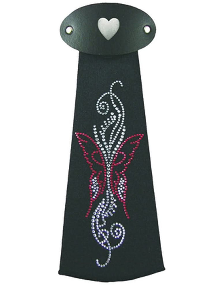 J76IJ2 Red Butterfly Hairtube