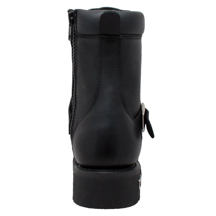 Commandsole 6" Black Biker Leather Boot