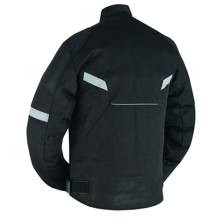 Mens Performance Mesh Motorcycle Jacket – Black