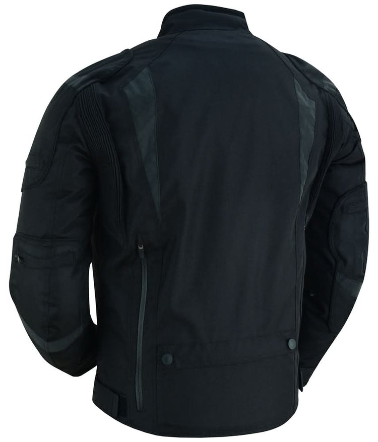 Men's Blast Black Micro Mesh Motorcycle Jacket – Ventilated