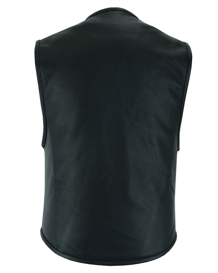 Men's Updated Perforated SWAT Team Style Vest - Black