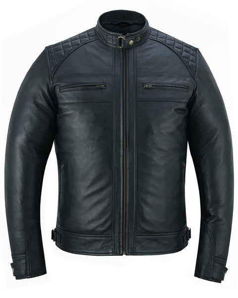 Men's Faux Leather Fashion Jacket