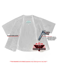 Men's  Leather Baseball Motorcycle Shirt - Black