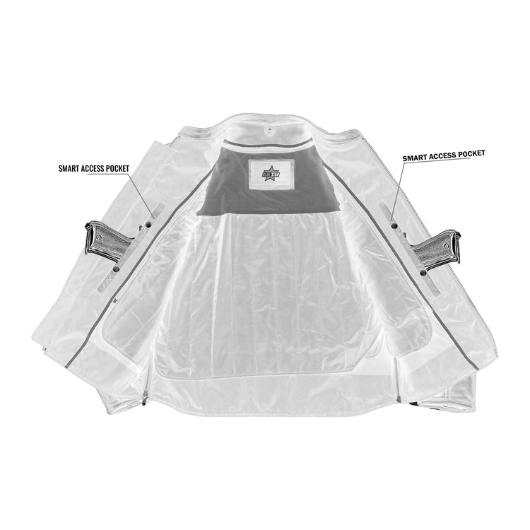 Full Hand Black Leather Motorcycle Jacket