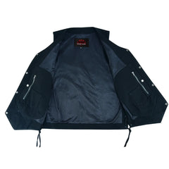 Men's Ten Pocket Denim Utility Vest - TALL