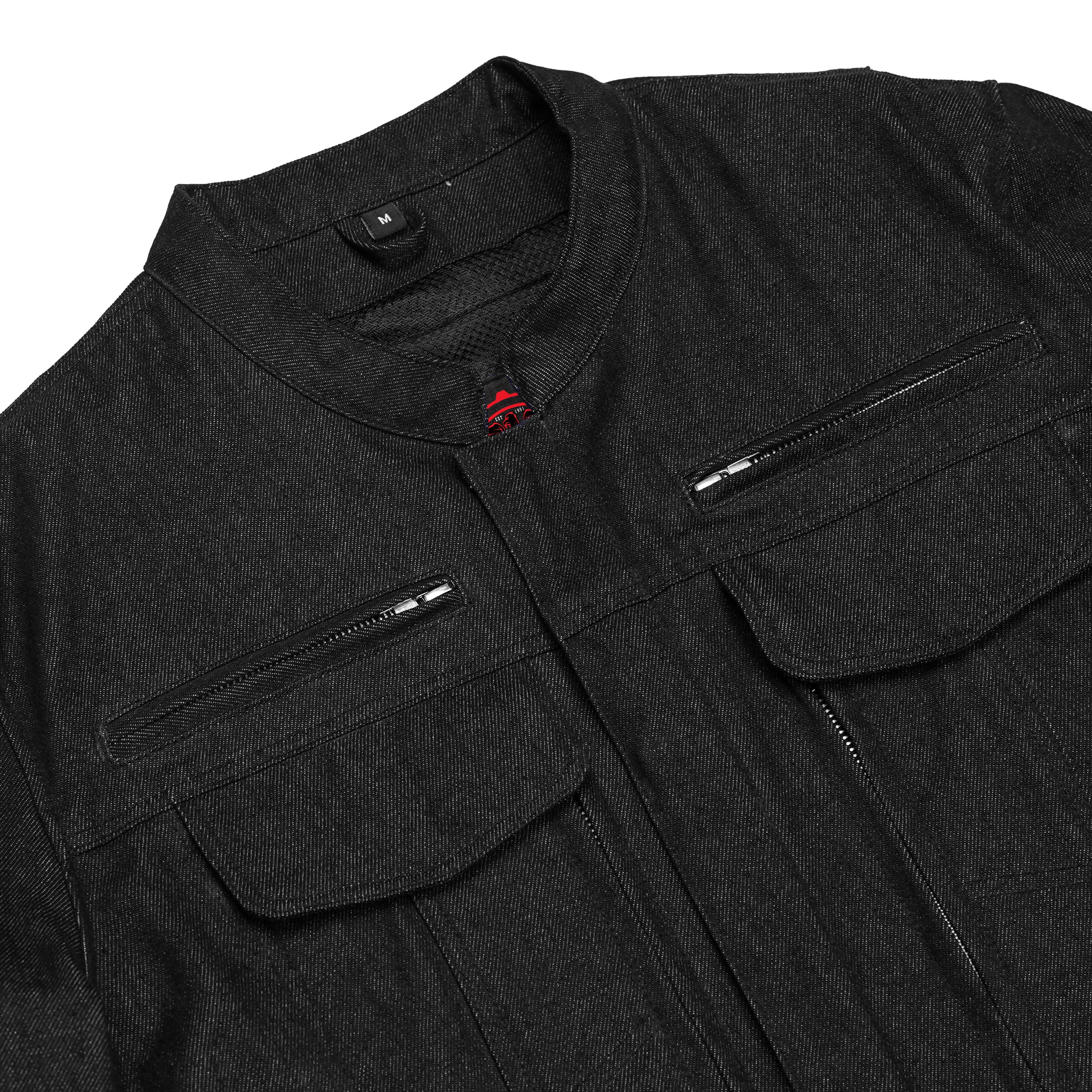 Mens Rough Rub-Off Denim Jacket