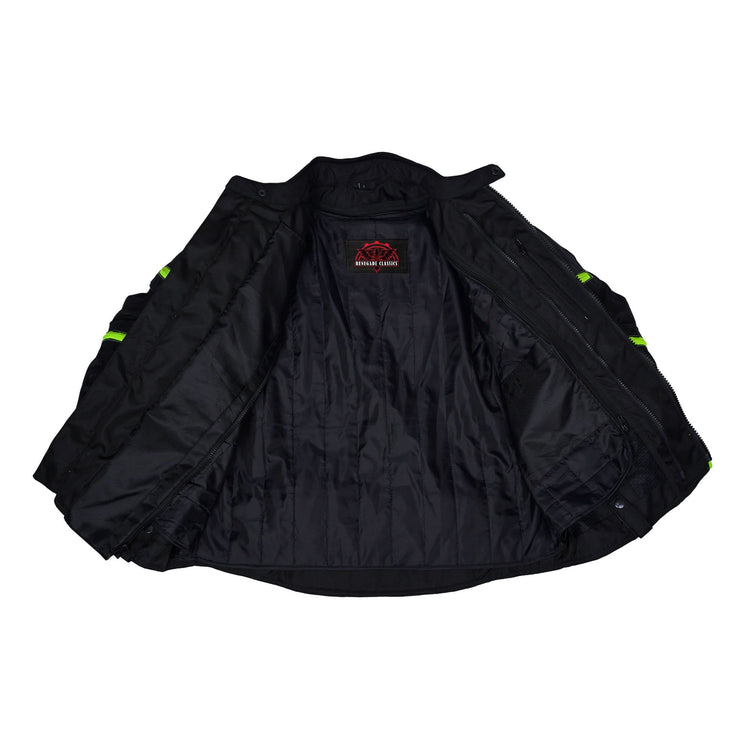 Hi-Viz blast Micro Mesh Mens Motorcycle Jacket – Lightweight