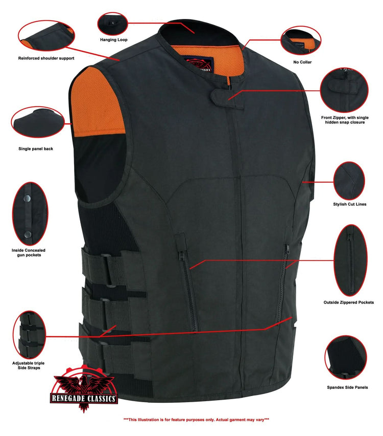 Men's Textile Updated SWAT Team Style Vest