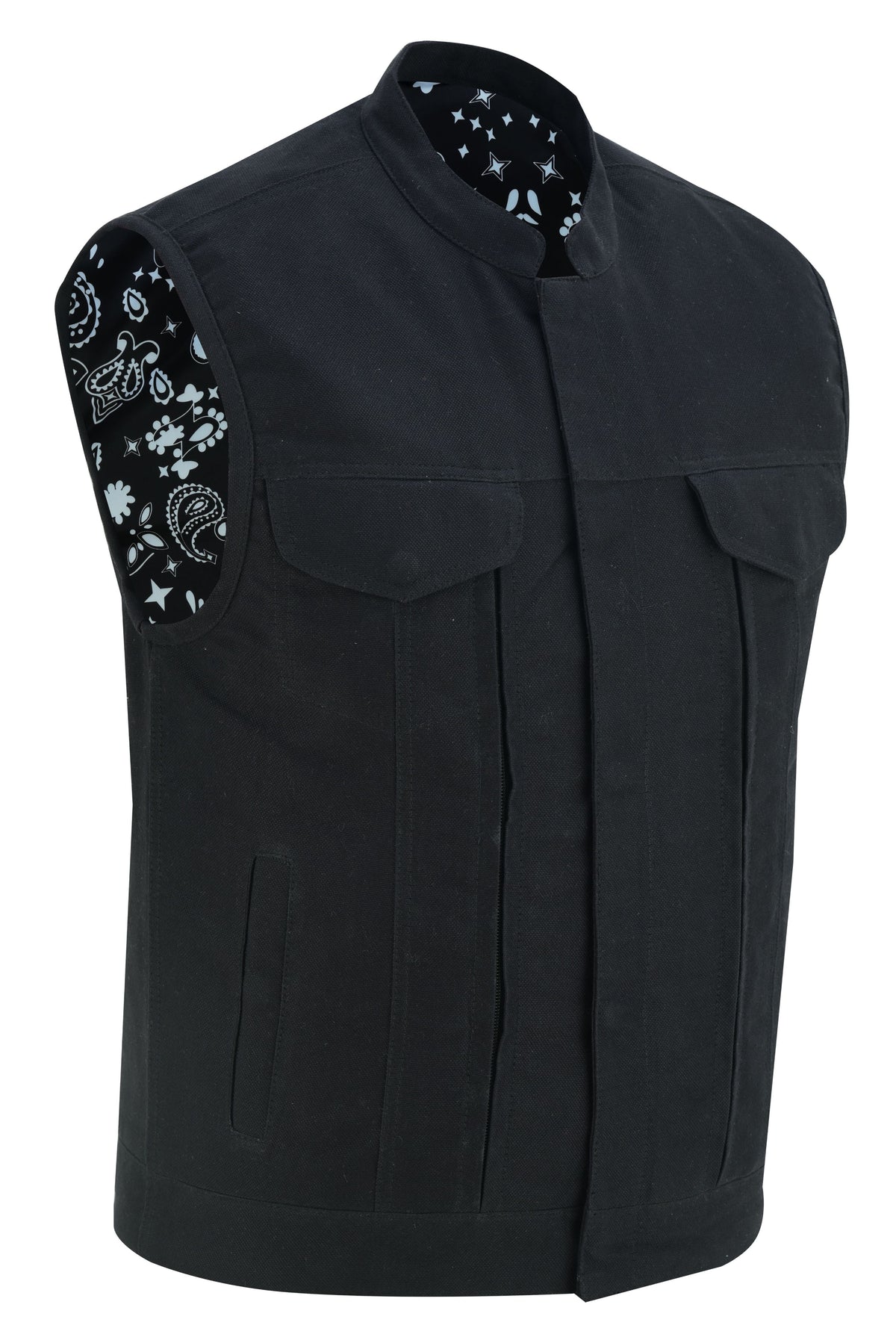 Men's Modern Utility Style Canvas Vest
