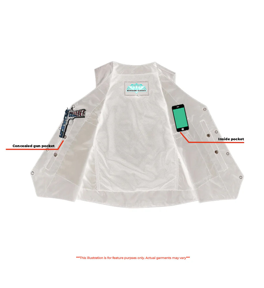 Women's Classic Plain Side Vest