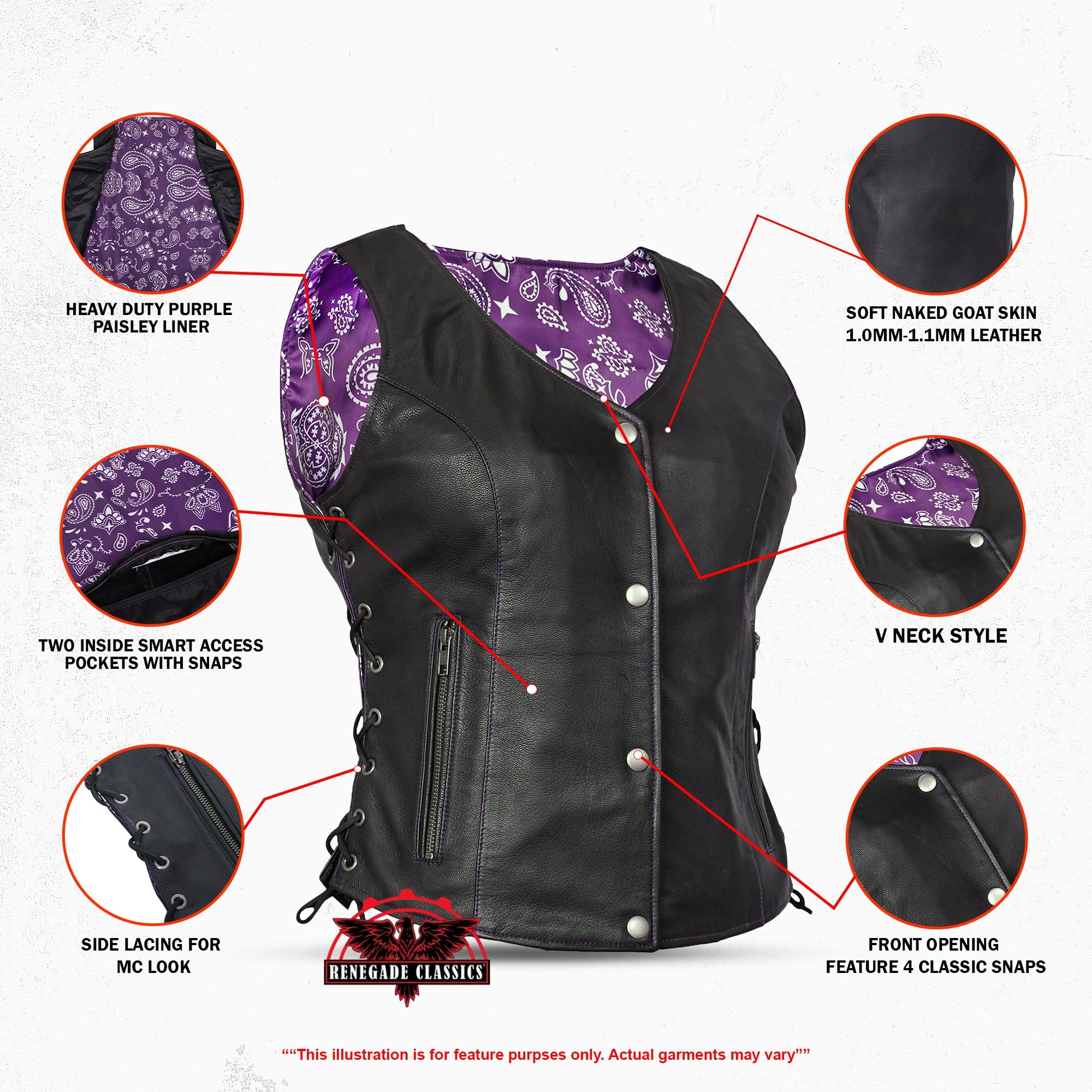Miss Miles - Purple Paisley