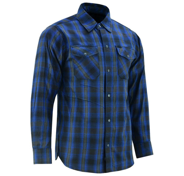 Flannel Shirt - Daze Blue and Black
