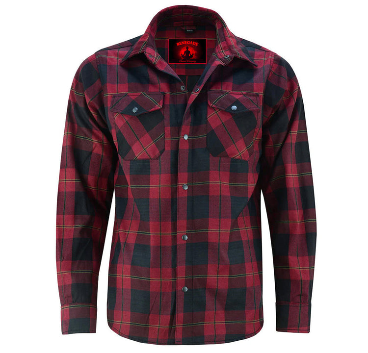 Flannel Shirt - Red and Black