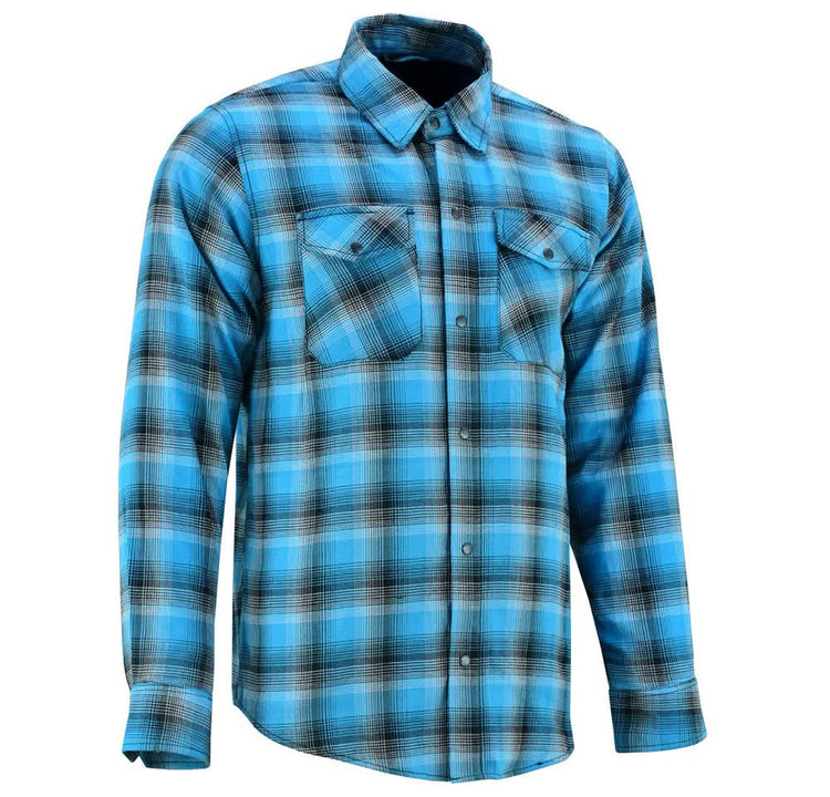 Flannel Shirt - Blue and Black Shaded
