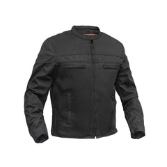All-Season Men's Textile  Motorcycle Jacket with Reflective Stripes