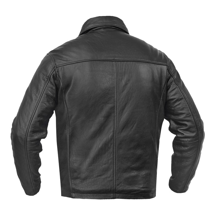 Men's Black Drum Dyed New Zealand Lambskin Jacket