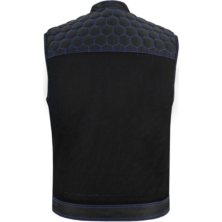 Cold Burn Men's Black Mesh Textile Vest