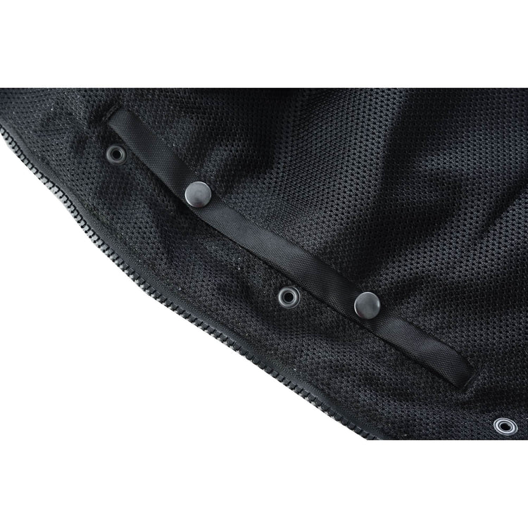 Gloom Gold Men's Black Mesh Textile Vest