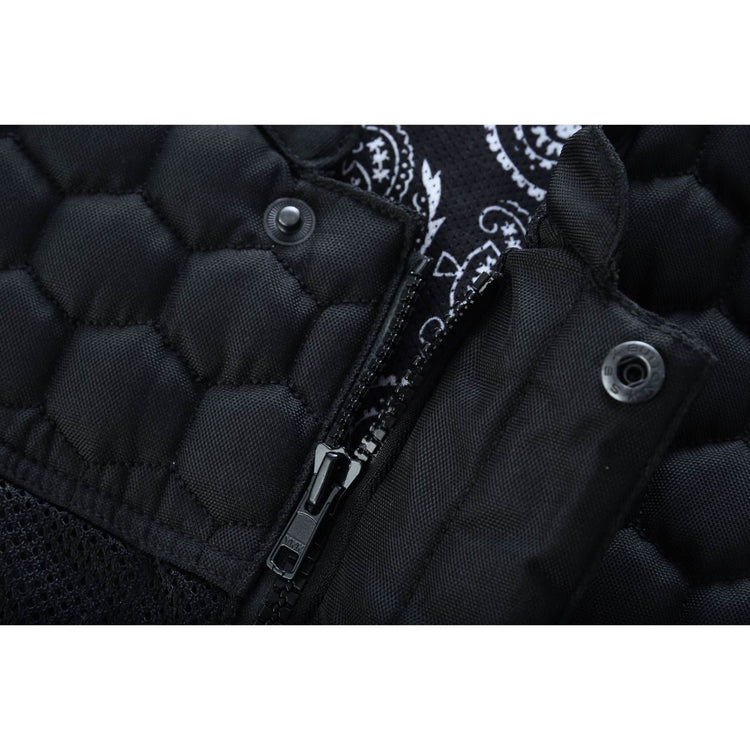 Mesh Heat Men's Black Mesh Textile Vest